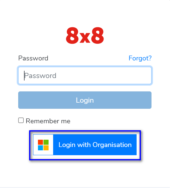Signing into 8x8 work audio network